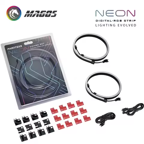 Phanteks RGB Combo Light Strip Neon For PC Case Decoration LED Strip 5V 3PIN MOBO AURA SYNC M1/ M5 4