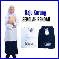 Baju kurung sekolah rendah (kain licin koshibo)