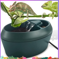 Reptile Chameleon Cantina with Snacks Trough, Drinking Fountain Water Dripper for Amphibians Insects