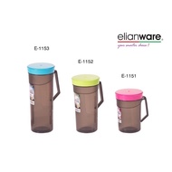 Elianware E-1151(500ml)/E-1152(700ml)/E-1153(900ml) BPA-Free Plastic Water Bottle Tumbler With Handle Mug Cup