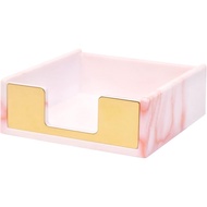 Sticky Note Holder Marble Pink Sticky Note Dispenser Acrylic Notepad Holder Sticky Note Pad Holder f