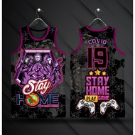 Covid-19 Jersey| Stay Home Jersey| Covid-19 Jersey| Full Sublimation FREE CUSTOM