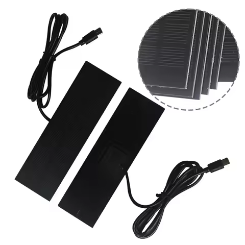 1W 5V Solar Charging Panel With Type-C Output, Weatherproof For Outdoor Camping, Phone And Battery C