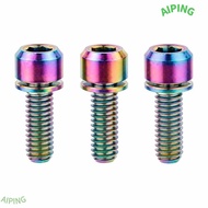 NG1ZX 6PCS Bike Stem Screw, M5 X 18mm TC4 Titanium Alloy Bicycle Fixing Bolt, Durable Allen Hex Rain