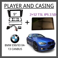 BMW E90/E93 04-13 (CANBUS)  Android Player 2 + 32 T3L IPS 2.5D 9-inch Full HD screen Car Andriod Pla