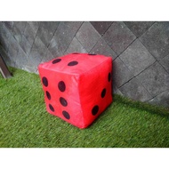 MERAH Educational Dice Pillow for Children in Red