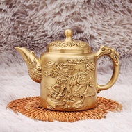 Large Home Crafts Brass Creative Teapot Wholesale Office Capacity Teapot Decoration Desktop Pure Kir