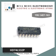 OR Gate, LS Series, 4-Func, 2-Input, TTL, PDIP14 [HD74LS32P]