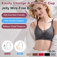 Large bust bra antigravity gather