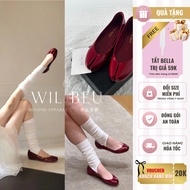 Willbeyou (size back) (READY AVAILABLE) Giselle Tabi Flats QCCC 2025 patent leather horseshoe lady's