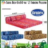 URATEX NEO SOFA BED WITH 1 PILLOW/Uratex Neo Sofa Bed Franco Fabric /6 INCHES THICK NEO SOFA BED/URA