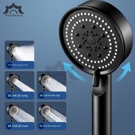 Power shower, 5-mode hot and cold pressure shower head, 5-Speed Water Handheld Shower Set