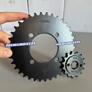 RXZ 415 SPOKET LC135 RXZ 125Z Y125ZR 125ZR Y125Z Y100 Y110 SPROCKET EMAS GOLD YAMAHA CHAIN RANTAI OR