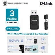 D-Link DWA-X3010 AX3000 Wi-Fi (Wireless) Mini Wireless Wifi 6 USB 3.0 Adapter