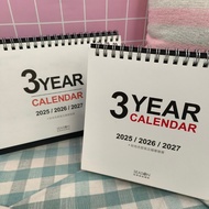 2026 Three-Year Desk Calendar 25K/40K Wall Monthly 115 Stationery Office