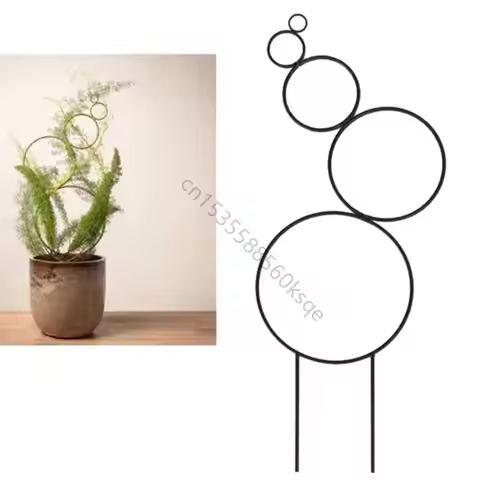Garden Trellis for Climbing Plant Iron Pot Trellis Round Wire Indoor Rack E56E