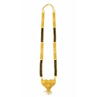 Ethnic Gold-Plated Double Layered Long Mangalsutra Tanmaniya for Women
