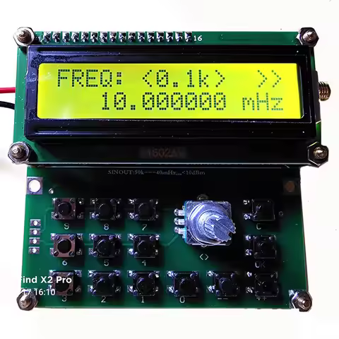 AD9834 VFO source 0.05mHz--40mHz simple signal source Sine wave DDS Signal generator for HAM radio A