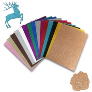 Multi-color A4 210GSM Glitter Cardstock Paper Flash Shiny Art Card Paper Craft Glitter Paper Rubber 