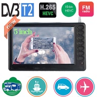 Rechargeable LEADSTAR 5 Inch Portable Mini Digital Tv With DVB-T2 FM ATV USB Playback Built Battery Pocket tv Watch Any Where D5