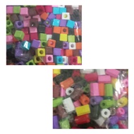 @225GRAM/SQUARE BEADED PON SWALLOW/MIXED COLOR TUBE (MM 72)