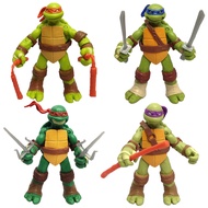 หุ่นนินจาเต่าอะนิเมะ4ชิ้น/เซ็ต neca TMNT รุ่นลิมิเต็ดอิดิชั่นแกะสลักหุ่นขยับได้โมเดลของเล่นของขวัญ