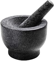 CS-YMQ Mortar and Pestle,Granite Mortar &amp; Pestle Natural Stone Grinder Vintage Marble Kitchen Manual Grinder for Spices,Seasonings,Garlic mortar&amp;pestle (Color : As picture, Size : -)