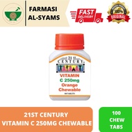 21st Century Chewable Vitamin C 250mg