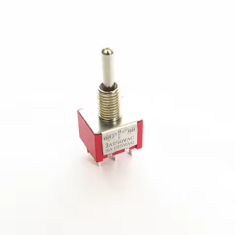 1pc Mini Pin (ON) -OFF- (ON) DPDT 3 Position Toggle Switch MTS-223 Dual Reset Power Switch AC 250 V