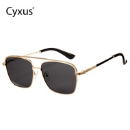 Cyxus Aviator Polarized Sunglasses UV400 Protection Anti Glare Beach Double Curved Bridge Eyeglasses