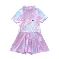 BDC1-BDC7 -Girls' SwimsuitGirls' Swimsuit Dress with Pants-Cecebabytrend