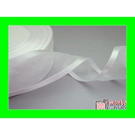 White Satin Organdi Ribbon 2.5 cm and 1 cm (PITA-168) Craft Shop