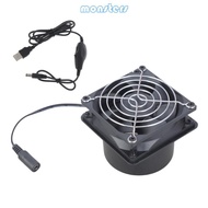 Mon 4500RPM 8cm Air Circulation Fan For 3D Printing Enclosure BBQ