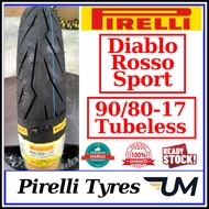 PIRELLI DIABLO ROSSO SPORT TYRE 2024 TUBELESS 70/90-17TL 80/90 90/80 110/70 120/70 140/70 TAYAR TIRE