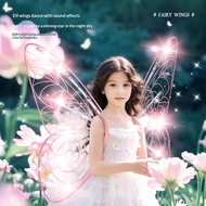 Little Girl Butterfly Electric Wings Fairy Tale Fairy Wings Light Music Fairy Devil Wings