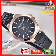 TETONIS Jam Tangan Wanita Tetonis Original 6612 Kaca Saphire Anti Gores Tanggal Aktif Asli Mesin Jap