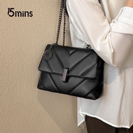 Belle International Brand Bag 2025 Cowhide Diamond Chain Bag Shoulder Bag Fashionable All-Match Cros