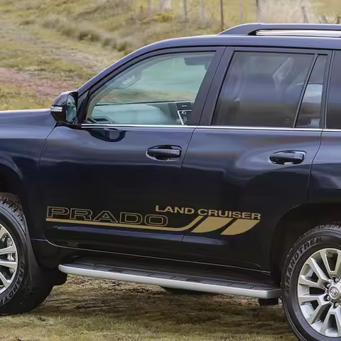 For Toyota Prado 150 120 Car Door Side Decorative Stickers Styling Decals for Land Cruiser Prado 100