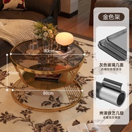 Furniture Vintage round Coffee Table รูปทรงกลม ขนาดเล็ก สไตล์เรโทร ไม้แข็ง หรูหรา บ้านพักชั่วคราว ตก