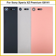 2ZXI Original For Sony Xperia XZ Premium Battery Back Cover Rear Door For Sony XZP Glass Panel Housi
