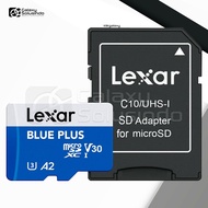 Lexar Blue Plus MicroSDXC U3 A2 V30 UHS-I up to 170MB/s + Adapter - 128GB 256GB Micro SD/ - MG