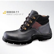 Frontier Grain Leather Local Men Safety Shoes Boots Direct Factory Kasut Keselamatan Tempatan 本地真皮男性
