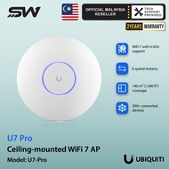 Ubiquiti U7-Pro WiFi 7 Access Point Tri-Band 2.5GbE High Capacity 6GHz 300 Clients