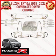 Ertiga 2019 to 2022 GLX Garnish Cover Combo Set Chrome Head Light, Tail Light, Door Bowl Inner, Door Handle Outer, Gas Tank ( headlight hlc / taillight tlc / doorbowl dbc / doorhandle dhc / gastank gtc )( Suzuki Car Accessories) 2020 2021