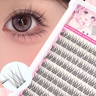 Self-Adhesive Eyelash Clusters No Glue Needed 120Pcs Natural C-Type Cured Self-Adhesive Eyelash Exte