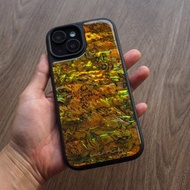 橙色 鮑魚貝殼 手工手機殼 適用iPhone16,15,14,13,12,11 Pro Max