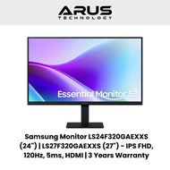 Samsung Monitor LS24F320GAEXXS (24") & LS27F320GAEXXS (27") | IPS FHD, 120Hz, 5ms, HDMI | 3 Years Wa