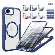 Phone Case For IPhone 16e I Phone16 e 2025 casing 360 Degree All-Inclusive Shell Double-sided Magnet