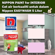 Nippon Paint EasyWash Interior collection 5 Liter Restful 1042P / Sweet Wreath 1041P / Sweet Deal 13