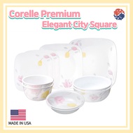 Corelle Premium Elegant City Square10p Set/Corelle USA set/Plate Set/magnolia Dinnerware Corelle set/Large Plates/ Corelle Kitchen /Corelle Dining Sets/flower plate/Large bowl /Square plares Corelle bowl/Corelle set/Square Dinnerware